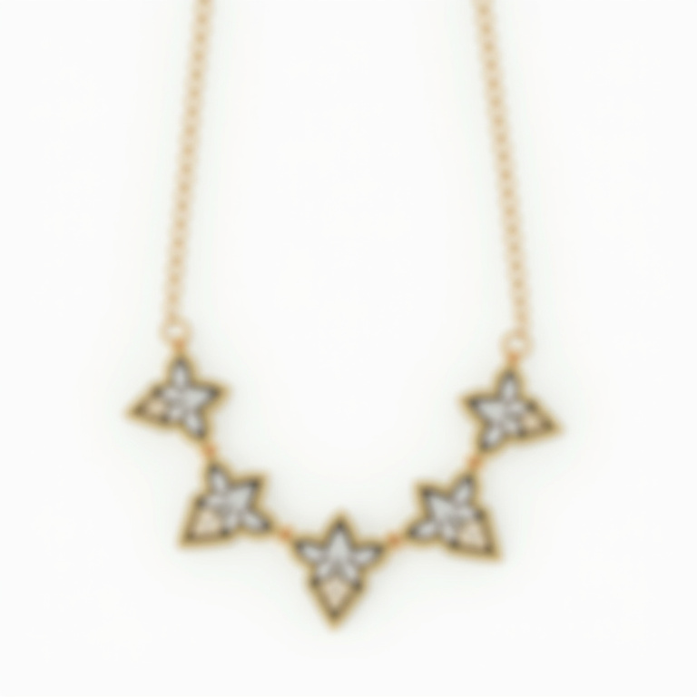 Collier inoxydable double trèfle double rang